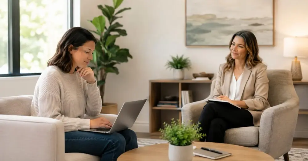 Therapist working with Client in Dacula, Georgia